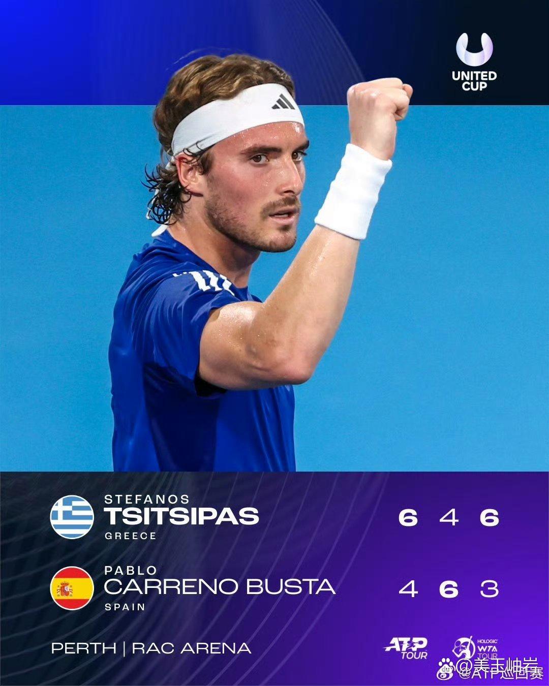 蒙特卡洛大师赛险胜联合杯,西西帕斯扛起全队 蒙特卡洛大师赛险胜联合杯,西西帕斯扛起全队